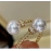 Temperament Double Imitation Pearl Open Ring Twist Gold Color Band New Fashion Women's Accessories Wedding Jewelry 2023