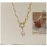 1pcs Gold-color Necklace Hip Hop Style Faux Imitation-pearl Pendant Handmade Curved Needle Sewable Fashion Jewelr