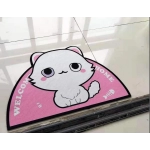 Semicircular Cartoon Door Mat Welcome Entrance Rugs for Home Small Carpet for Bedroom Bathroom Floor Doormats Non-Slip Pet Pads