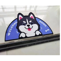 Semicircular Cartoon Door Mat Welcome Entrance Rugs for Home Small Carpet for Bedroom Bathroom Floor Doormats Non-Slip Pet Pads