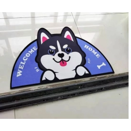 Semicircular Cartoon Door Mat Welcome Entrance Rugs for Home Small Carpet for Bedroom Bathroom Floor Doormats Non-Slip Pet Pads