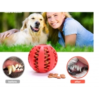 Pet Dog Toy Interactive Rubber Balls for Small Large Dogs Puppy Cat Chewing Toys Pet Tooth Cleaning Indestructible Dog Food Ball