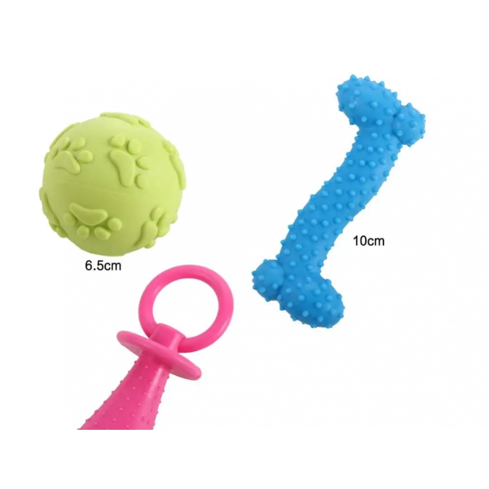 Dog Toy Bite Resistant Puppy Kitten Chew Training Balls Outdoor Play Pet Accessories