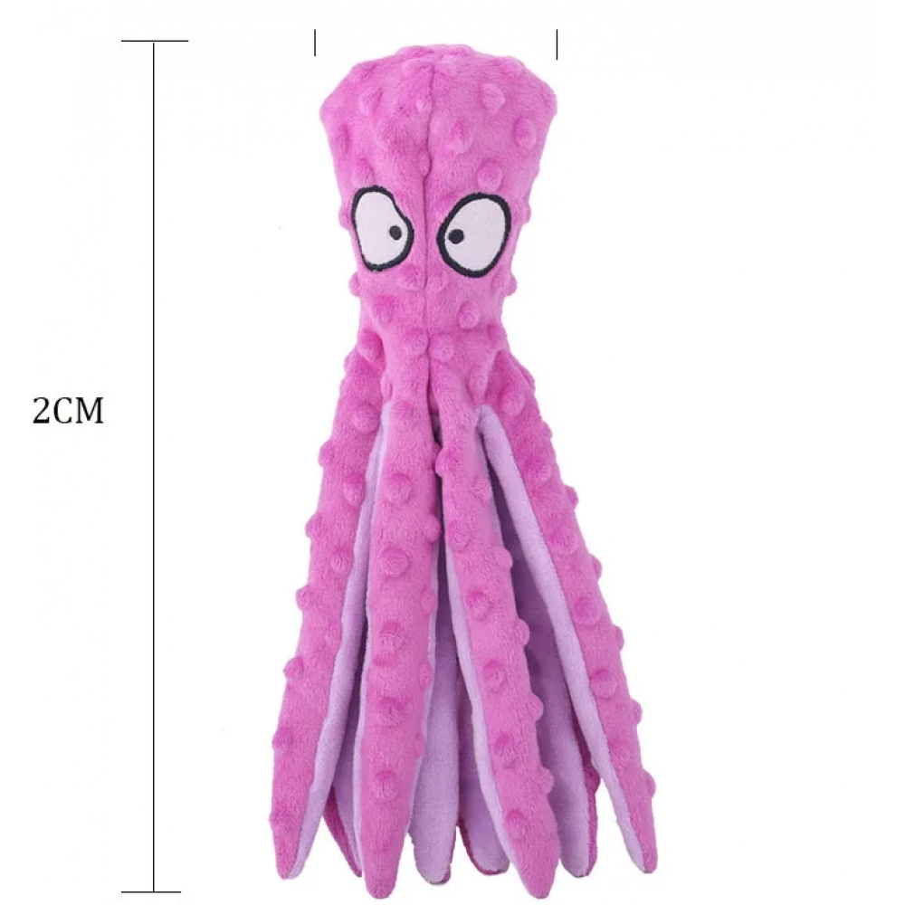 Pet Plush Toy Cat Dog Voice Octopus Shell Puzzle Toy Bite Resistant Interactive Pet Dog Teeth Cleaning Chew Toy Pet Supplies